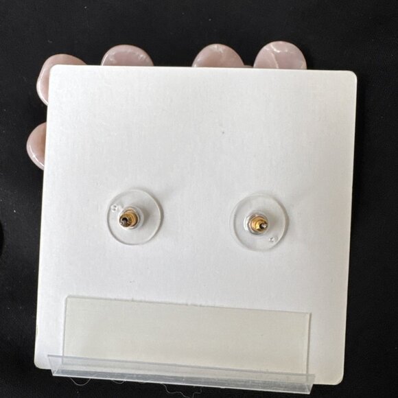 NWT Lilly Pulitzer Earrings Pink CZ Goldtone Flower Pierced Gift Bag - Picture 10 of 10